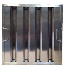 Inter-changeable with most canopies. Stainless Steel Baffle Filter 